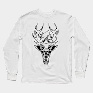 tattoo deer Long Sleeve T-Shirt